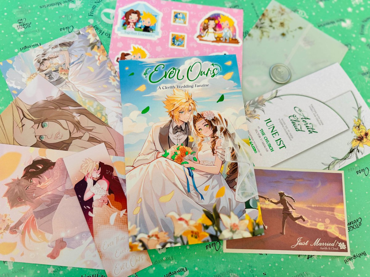 We have less than ✨ 10 ✨ flat bundles left!

This is the only bundle remaining where you can get a zine and @ElementStevie's cutest stickers 🩷

Everything is at their cheapest price with our 15% discount - use CLERITH15 at check out before we close!
🛒 clerithweddingzine.bigcartel.com