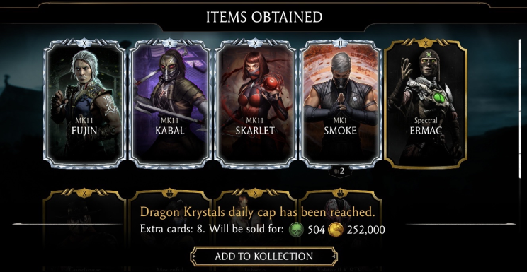 EdchidnaKidaX's tweet image. What a GREAT way to start this update! From 20 MK1 Smoke summon packs I got 3 copies!! If he drops in #Krypt this week he&apos;ll be F4 from a copy form Krypt and from a diamond fusion up card!! #MKMobile