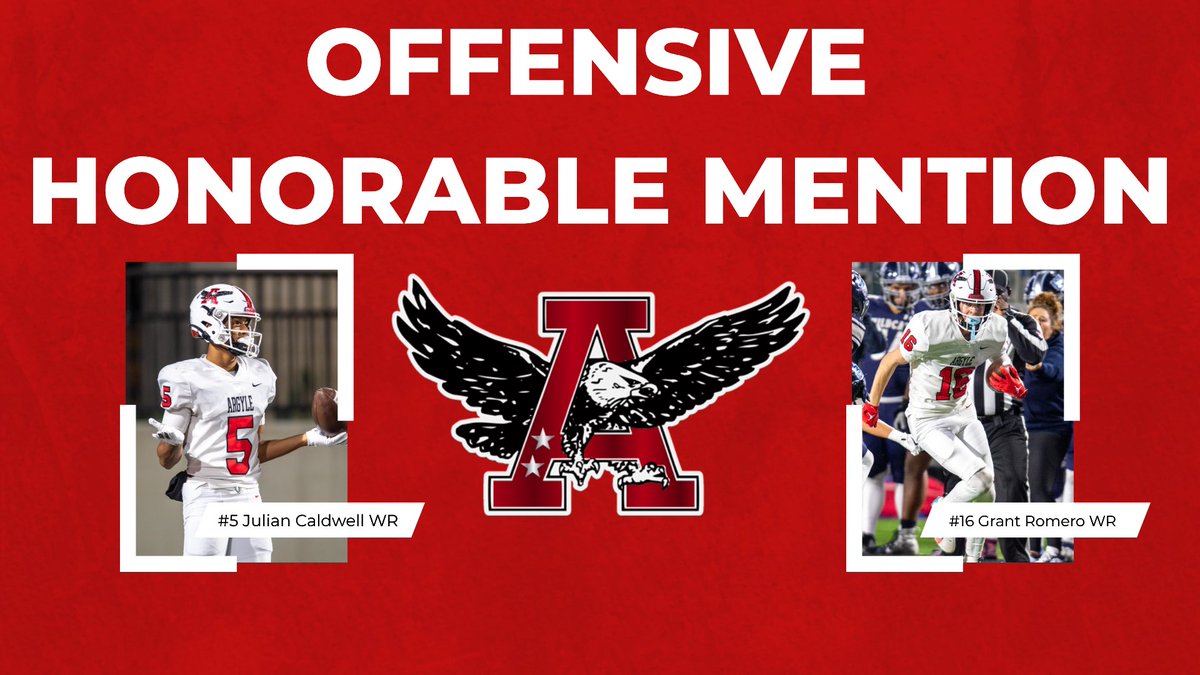 argylegridiron's tweet photo. Honorable Mention Offense      Honorable Mention Defense https://t.co/RjBOS2jrVA