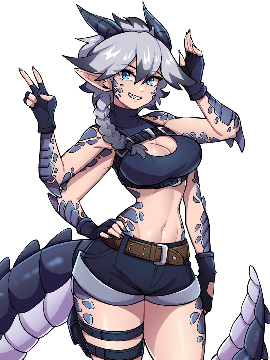 OniNuer_Art's tweet photo. Repost dragon girl commission with 4 arms! https://t.co/p27IllpegS