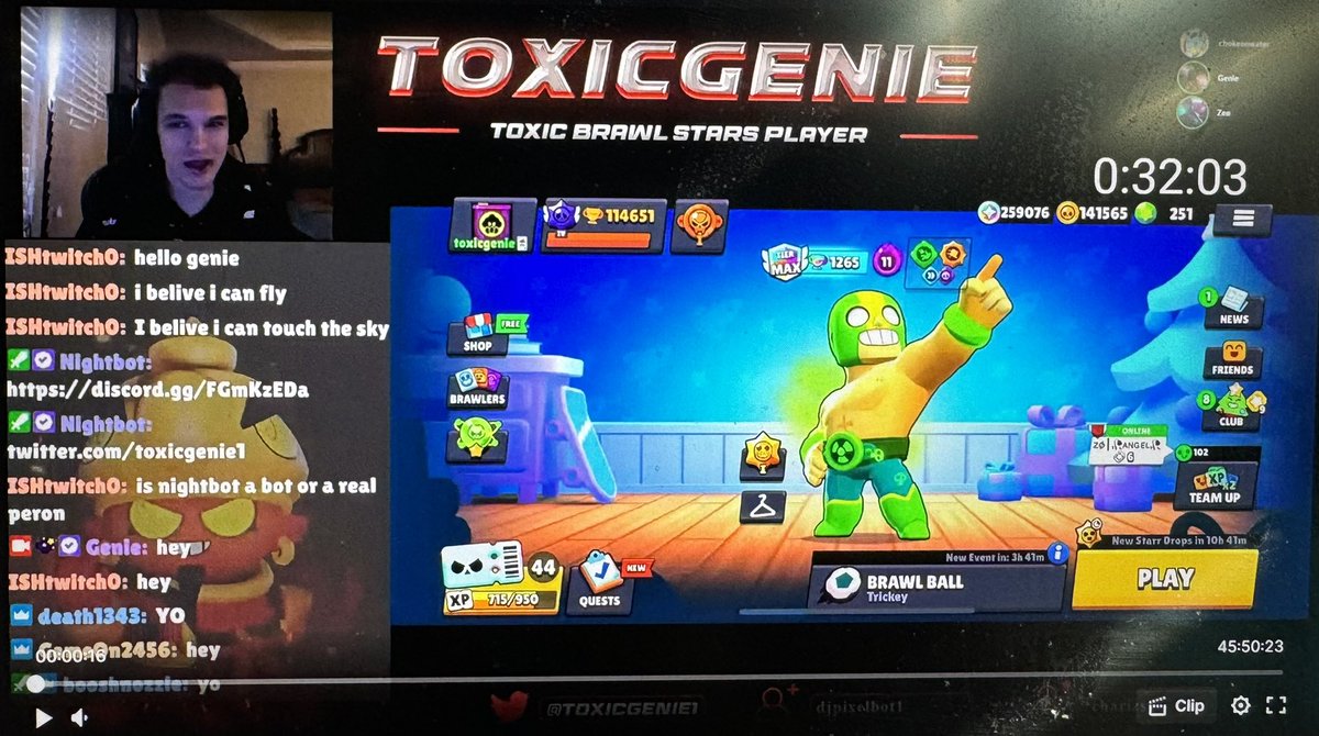 ToxicGenie1's tweet photo. 46 Hour Stream. 1200 Twitch Subscriptions. 200k total people joined between Twitch and YouTube. Revenue over 6000$ USD. Craziest stream of my life I have the best community. I love you guys. Thank you❤️ https://t.co/dRPWAeiDll