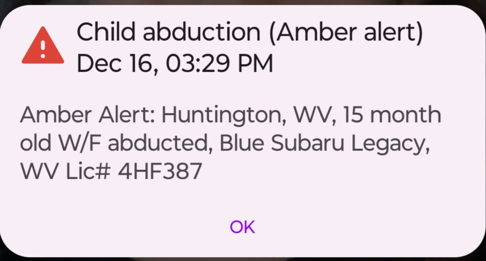 ohiogal18's tweet image. #HuntingtonWV amber alert