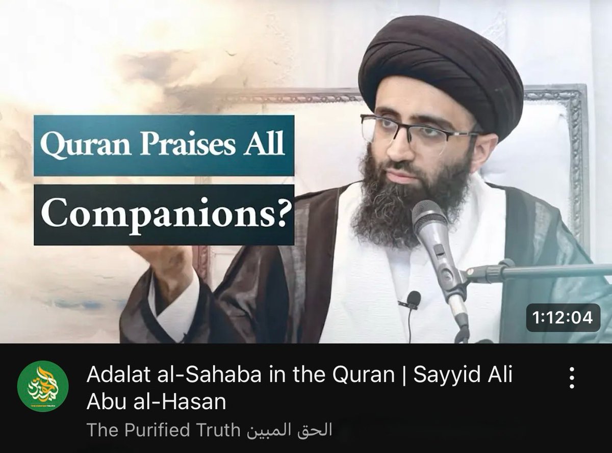 purifiedtruth's tweet photo. Adalat al-Sahaba in the Quran | Sayyid Ali Abu al-Hasan

https://t.co/WzAFXWbp2w https://t.co/V84TrTOeYA