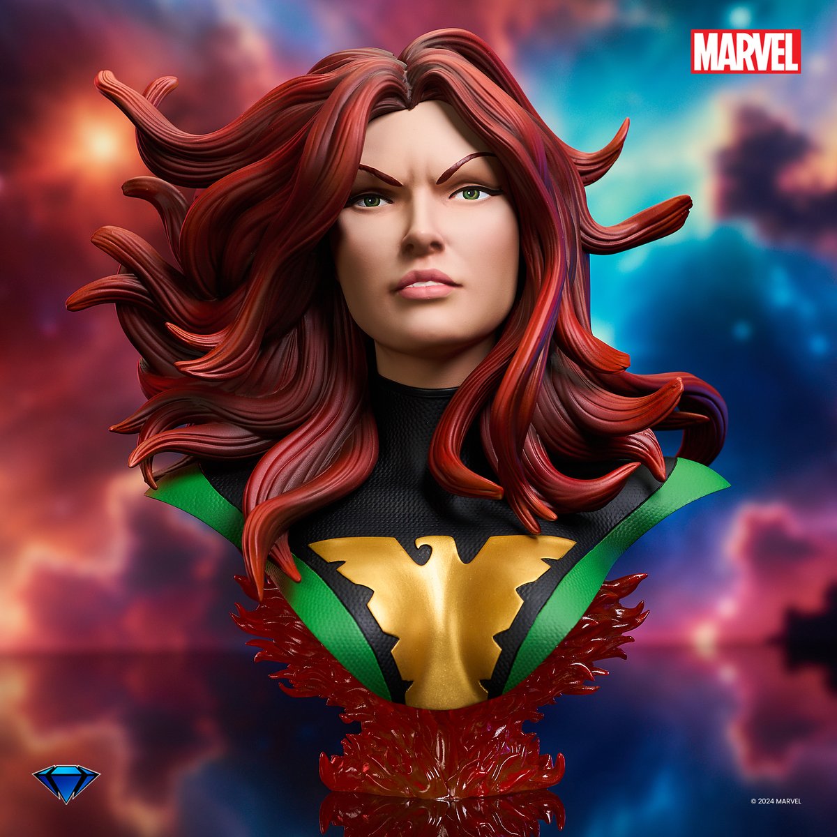 CollectDST's tweet photo. Power incarnate! Limited to 1000 pieces, Phoenix is sculpted in her signature green outfit atop an incredible flaming base! Pre-order the newest Legends in 3D Bust at https://t.co/ictzDIrtdy.
#MarvelComics #Phoenix #JeanGrey #LegendsIn3D #CollectDST #DiamondSelectToys #XMen https://t.co/DI0krlWvng