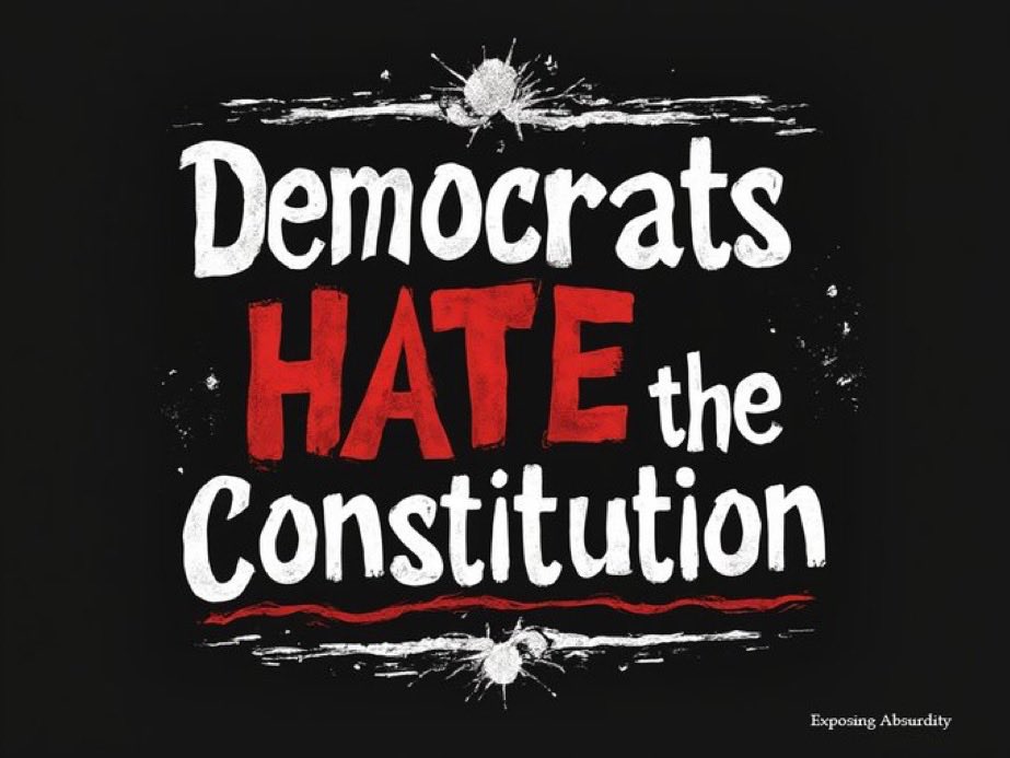ExposingAbsurd's tweet photo. The founding fathers established the electoral college for a reason.

The Electoral College was established in Article II Sec.1 of the Constitution.

If you want the little states not to matter at all, by all means go ahead and follow the stupidity of the Democrats!

But Democrats are too lazy to understand the purpose of it it so that we don’t become a mobocracy.

The United States is a constitutional republic, not a democracy.

Take the time to learn what that means.