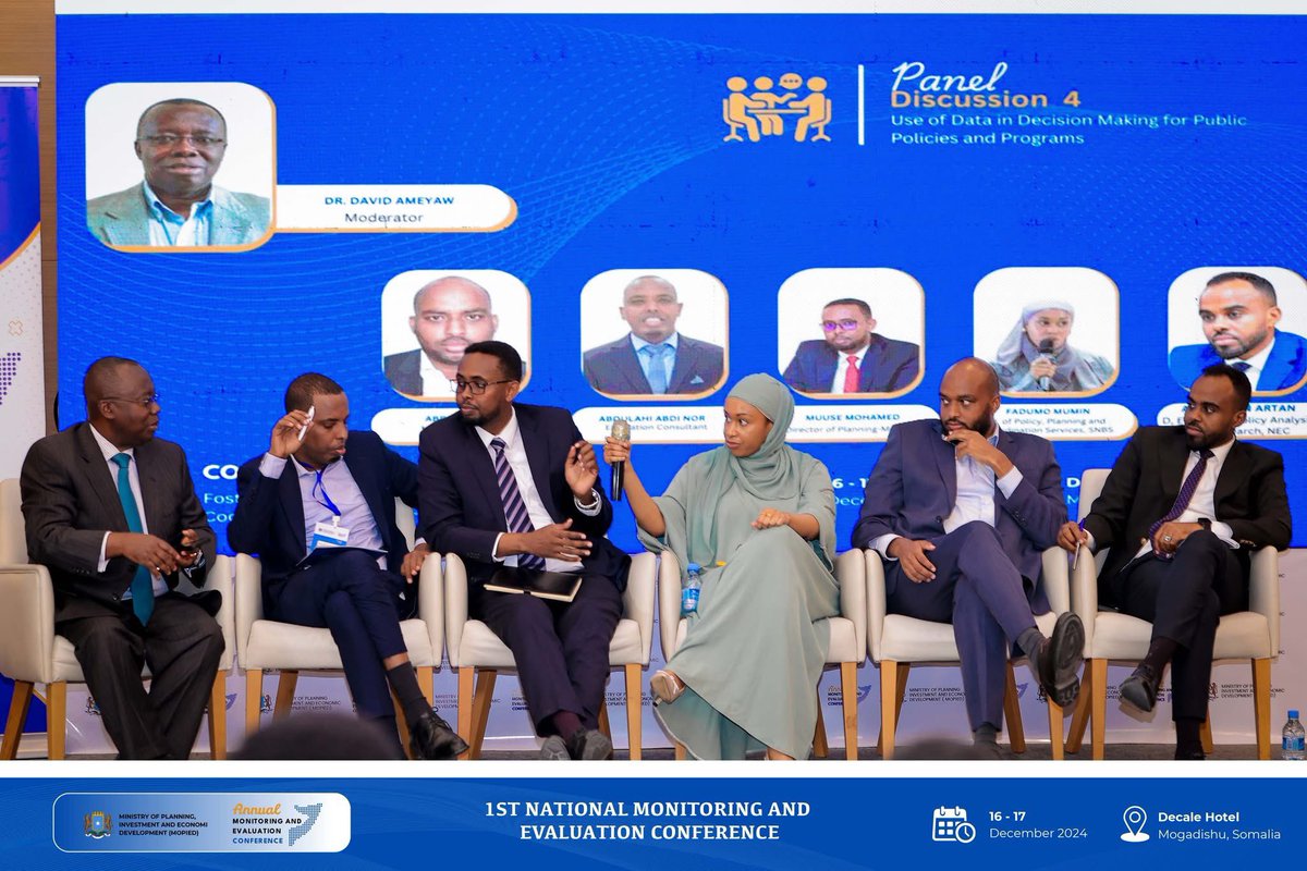 Honour today to join this Panel discussion  on data usage and dissemination, as well as how we can leverage M&amp;E for decision making at the Annual M&amp;E Conference. I also delivered a presentation on the Development of the National Statistical System in the last decade as a prelude.