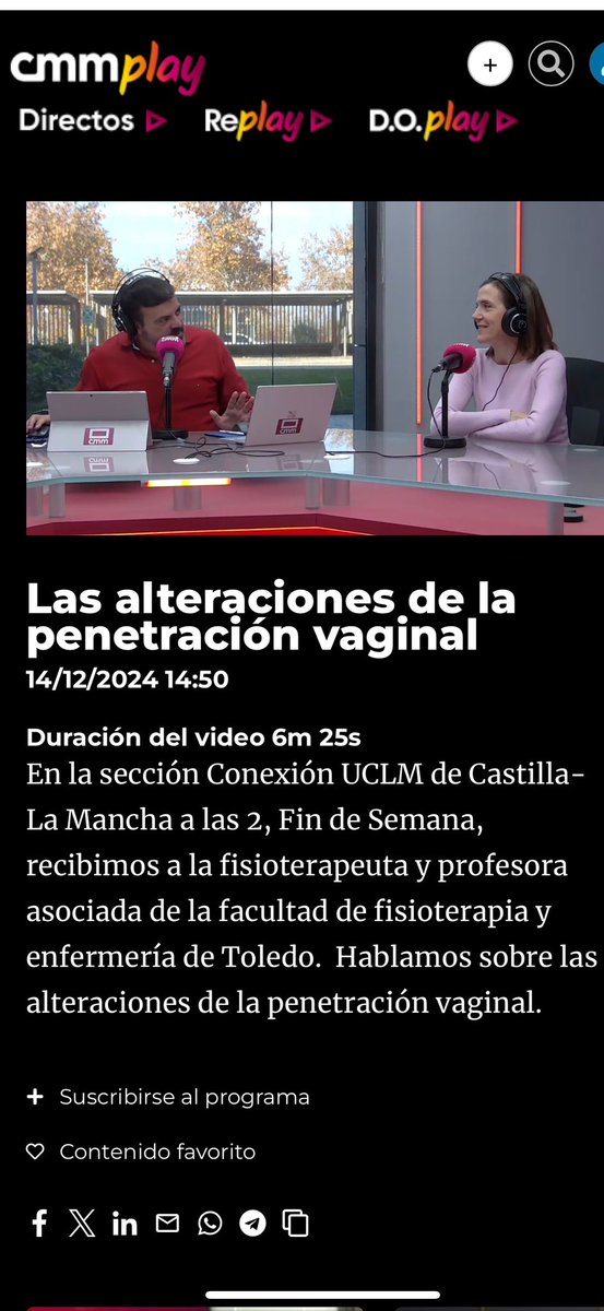 Este sábado, nuestra profesora asociada, Cristina Gallego, ha estado conversando con Radio Castilla-La Mancha sobre el destacado premio recibido en el ámbito de la Atención Primaria de Salud 
¡Felicidades a todo el equipo por este logro tan importante!