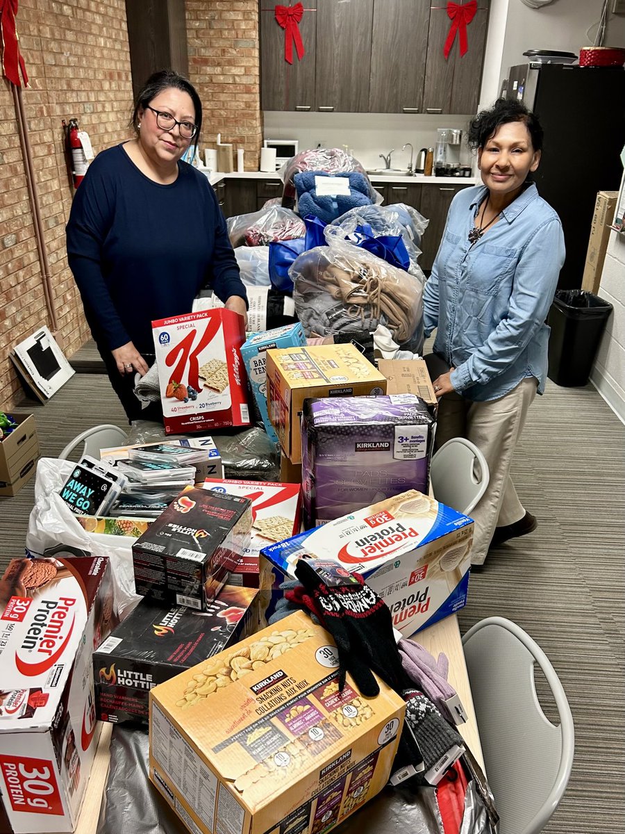 So wonderful that our staff raised $1,400 for basic necessities for homeless residents of York Region. Thanks Sonali &amp; Angelica! Hopefully we’ll see fewer folks in such distress next year.