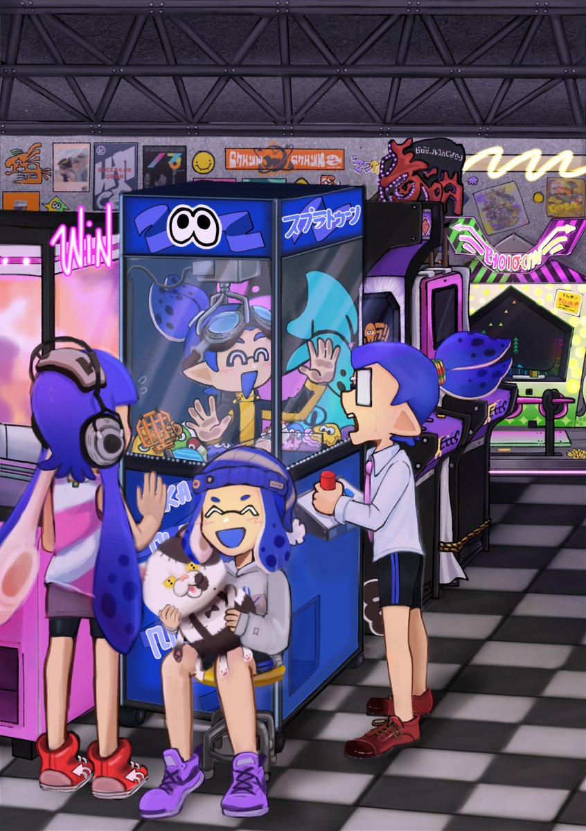 Here's my full piece for <a href="/CoroToonZine/">CoroToonz Zine</a> I had fun drawing Blue team in the arcade ٩(^ᗜ^ )و ´-♡