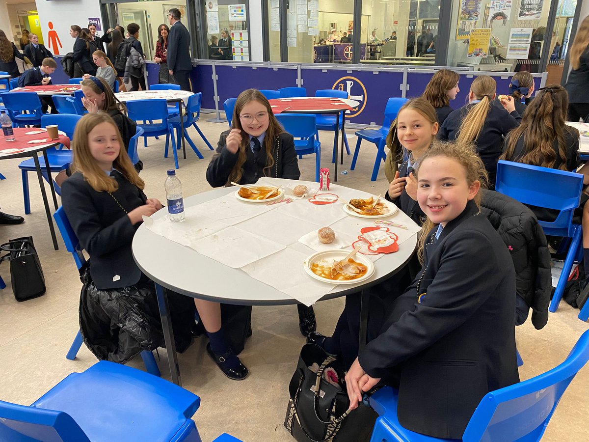 Year 7 experienced their first ever All Saints Christmas dinner today.
