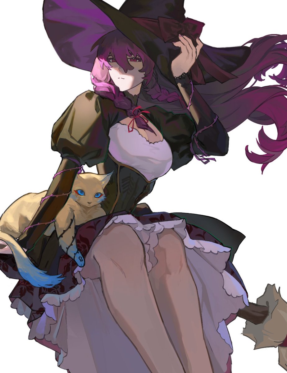 fem!kins | beautiful witch lady and her stinky cat (1/2)