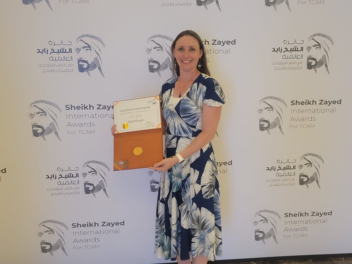 Congratulations to A/Prof Amie Steel for receiving the prestigous Sheikh Zayed Award for International Award for Naturopathy Research! This award recognises her outstanding contribution to TCAM research globally, with a particular focus on naturopathy.