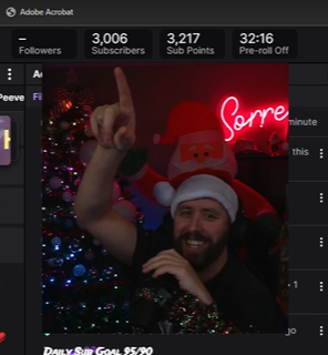SorreyTV's tweet photo. Hit 3000 Twitch subs last night!!! https://t.co/HYBm6fdsoK