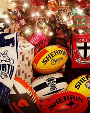 Is there gonna be a Sherrin or AFL or USA Club merch under a tree in your house? Better be quick, shipping cut off for del to be sure is Thurs this week, earlier if you out west. Hope we can help you surprise one with an Aussie Rules footy gift this year. playaussie.com