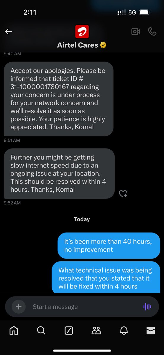 abhigoldy's tweet photo. @Airtel_Presence Still no improvement https://t.co/zCrzvvhKB5