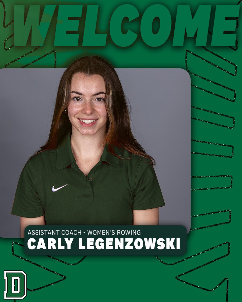 DartmouthWRow's tweet photo. Excited to welcome Carly Legenzowski to our staff as assistant coach!

🔗: https://t.co/GNBO77Z6wW

#TheWoods🌲 | #GoBigGreen https://t.co/KRwEinBAYz