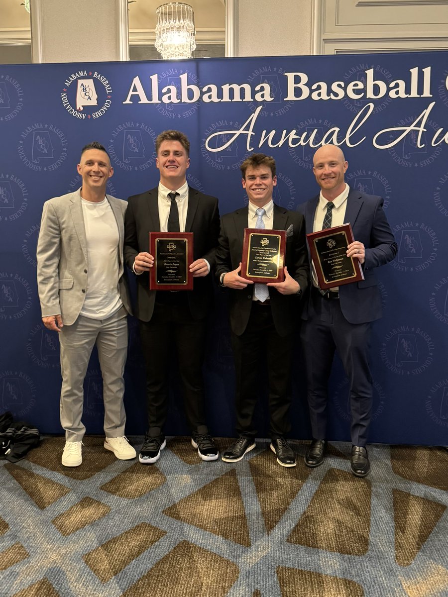Congrats to our <a href="/AlaBCAUpdates/">AlaBCA</a> award winners!🏆

Player of the Year: Brooks Bryan

Juco Player of the Year: Cason Eubanks

Assistant Coach of the Year: Ben 
Wolgamot

#WTD #OneTROY⚔️⚾️