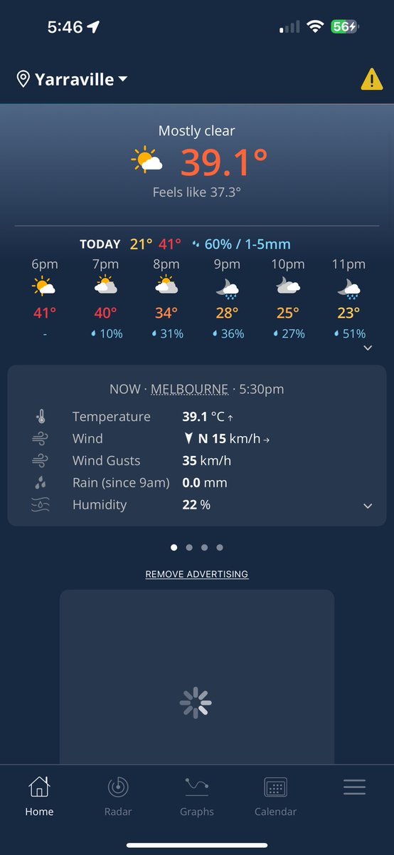tonilereads's tweet photo. @bear_ing It was accurate for Melbourne last night. Cool change came in before bed but the day was gross and it peaked close to 40 on the evening. https://t.co/4pXLPcK8cM