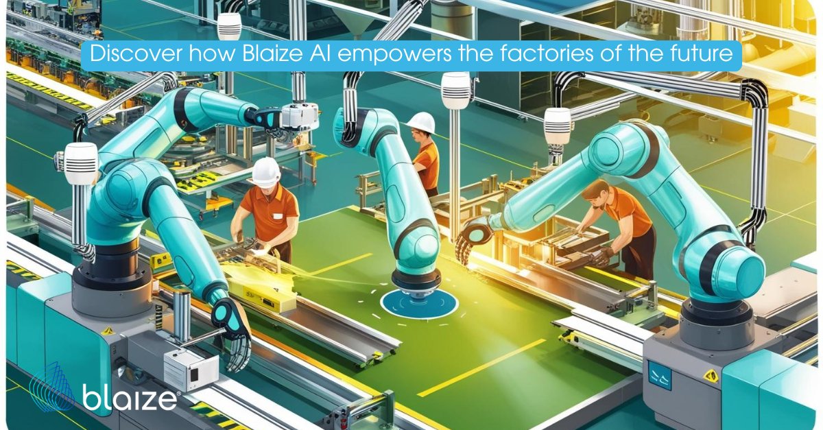 blaizeinc's tweet image. AI is revolutionizing smart factories with advanced vision solutions. From AI cameras to 3D sensing, these technologies boost efficiency, safety, compliance, and quality. Learn how #BlaizeAI powers the future | bit.ly/4ii1qlN. #SmartFactory #AIInnovation #RoboticsVision