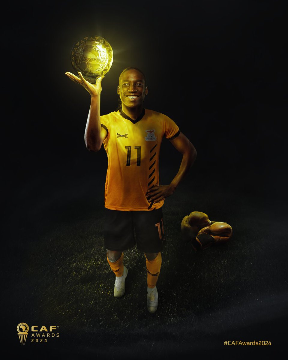 CAF_Online's tweet photo. Float like a butterfly, sting like a 𝗕𝗮𝗿𝗯𝗿𝗮. 🇿🇲🌟

#CAFAwards2024 https://t.co/FGbKHwfbij