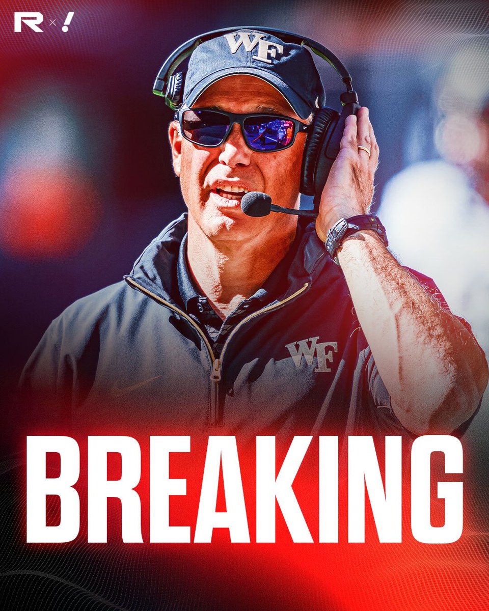 Wake Forest head coach Dave Clawson is stepping down, <a href="/RossDellenger/">Ross Dellenger</a> confirms.

Clawson was 67-69 at Wake Forest