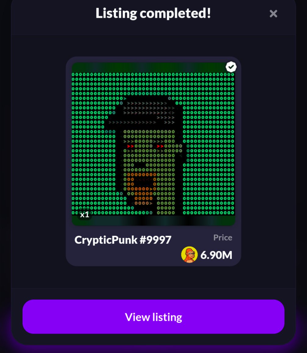 🚨 Good News Now You Can Sell Your Punks For $Monko on EXA Marketplace! 💚

⚠️ To Spread Awareness, Giving Away 4 Punks 👽

Do the following -

Like 💚

Follow 🫂

Retweet 🔄

Comment Your NFD Below 👇 

#Algorand #NFTGiveaway #NFTCommunity