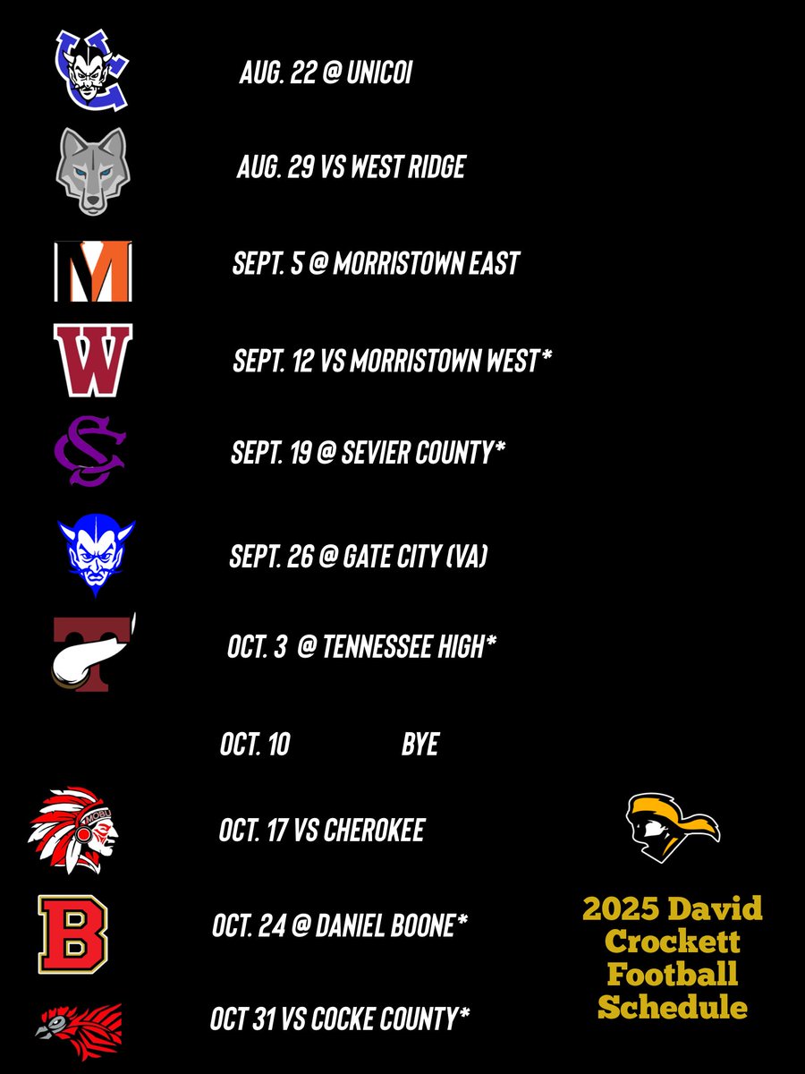 David Crockett HS Football tweet media