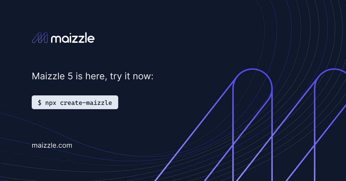cossssmin's tweet image. Maizzle 5 is here 🥳
- 10x faster local dev
- Updated template
- Streamlined configs
- Streamlined Tailwind CSS
- New dev server with HMR*
- Content source globs
- `npx create-maizzle`
- Enhanced CSS support (vars, calc)
* Hot Markup Replacement™