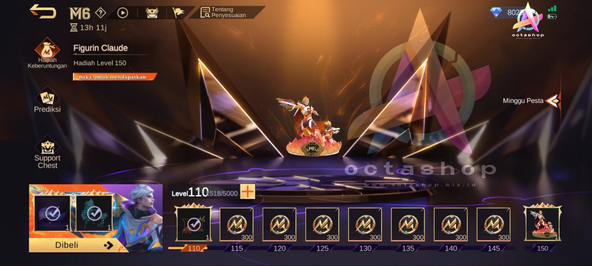 OctaShopMLBB's tweet photo. Ada yang mau Take Figurin Claude?

💸 Harga 1.800.000 net

Kalau ada langsung kita gass ke lv.150
Yang mau take bisa hubungi Admin

📞 WA: https://t.co/PBeiBGldbM

#MLBB #M6WorldChampionship #ZonaUang #ZonaJajan #Claude https://t.co/tgdZGqzXAT