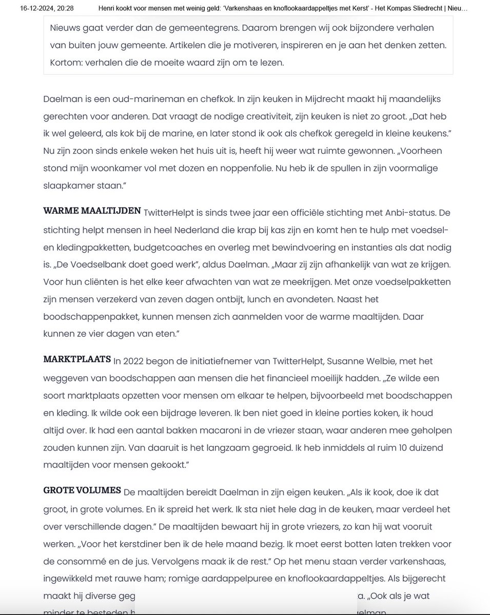 StHouVastNL's tweet photo. Nou kijk eens wat een super gaaf artikel in een regionaal huis aan huis blad over onze eigenste #ChefDimi bij #TwitterHelpt . Die @DimitriVistick staat er goed op en het is een onwijs leuk geschreven artikel, ik ben er blij mee! 😁 Hij natuurlijk weer niet want hij moest lachen op een foto en dat doet pijn 😂😂 maar het is goed gelukt ❤️