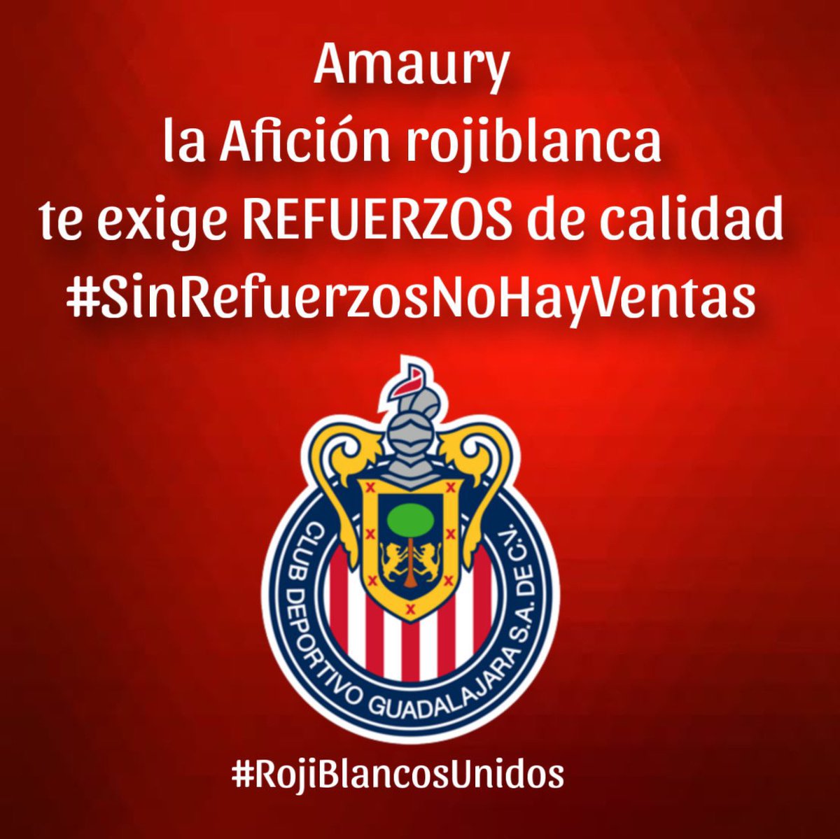 HenryAlbaFrank's tweet photo. APOYO TOTAL 

❌NO vayas al estadio
❌NO compres jerseys
❌NO renueves bonos
❌NO contrates Chivas TV X NO les lleves serenata
❌NO le llenes los bolsillos a Amaury

Por favor, que no se te pase el coraje en 2-3 semanas, @Chivas tocó fondo (1/3)
#SiNoInviertenNoInvierto https://t.co/WtjV9CCmif
