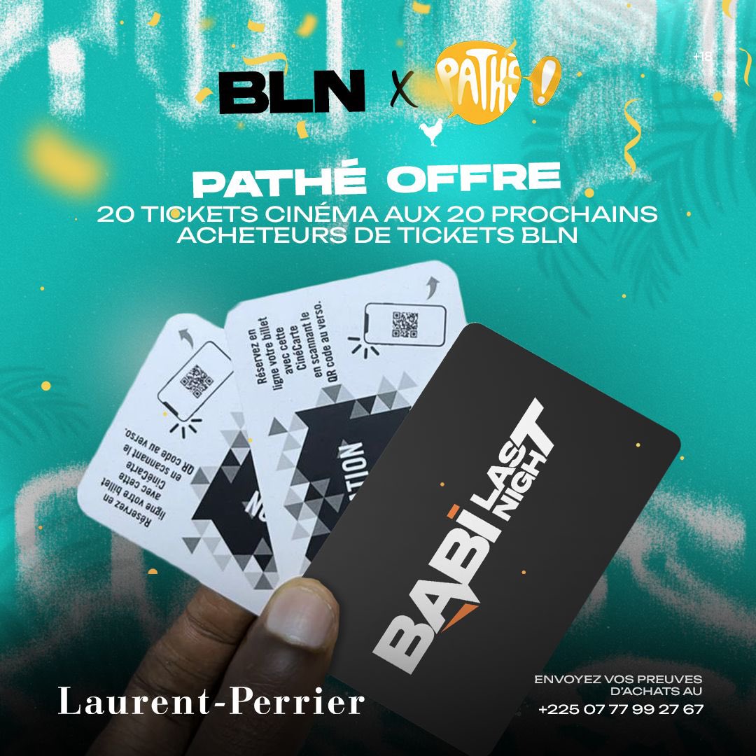Les 20 prochains tickets achetés donnent droit à un ticket de cinéma à PATHE. Qu’est-ce que tu attends ? 🚀