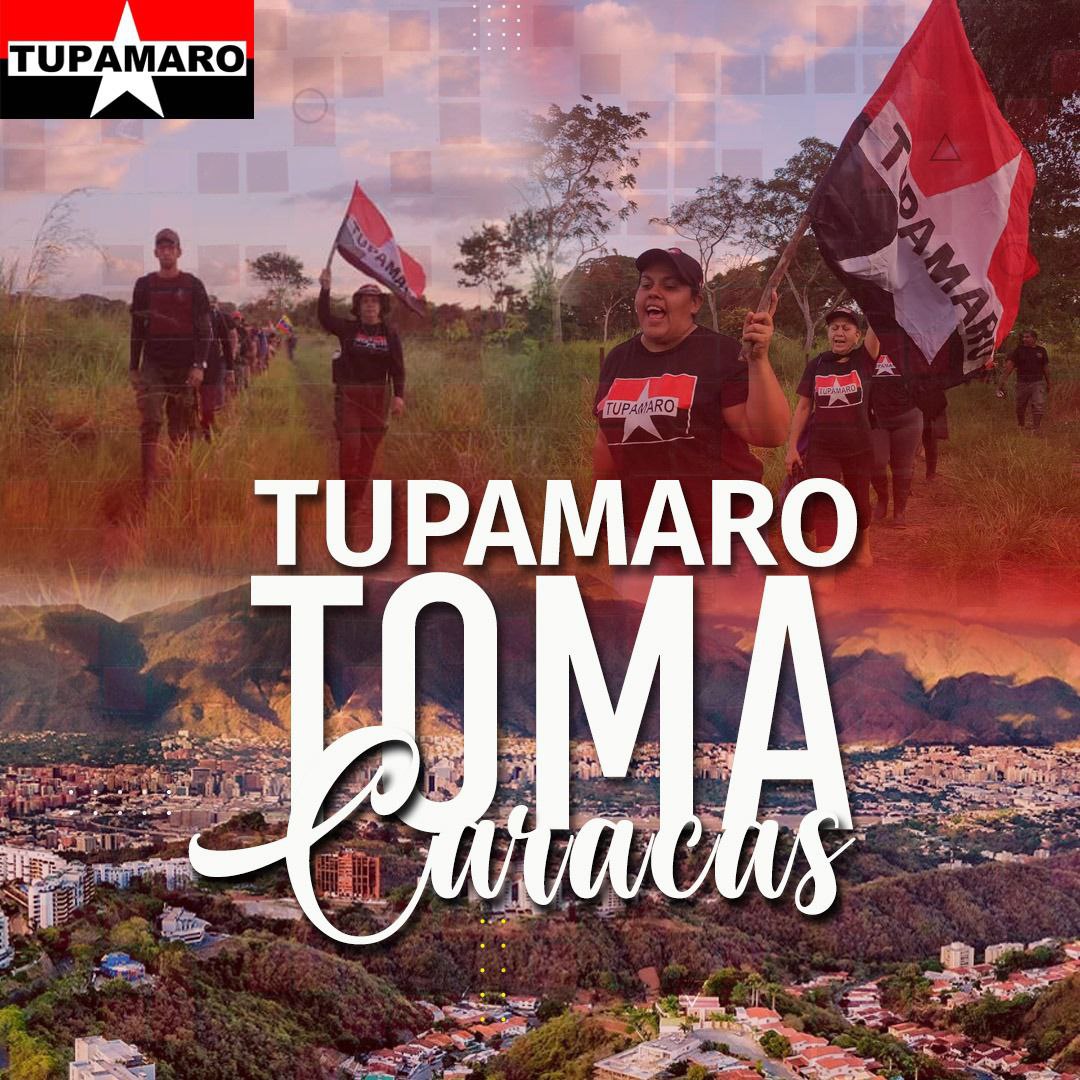 Oído al tambor:🧏🏾🔴⚫🇻🇪<a href="/TupamaroMRT_/">Movimiento Revolucionario TUPAMARO Vzla.</a> este 10Enero Toma Caracas en defensa de la Revolución y apoyo a nuestro Presidente <a href="/NicolasMaduro/">Nicolás Maduro</a> 

#TupamaroTomaCaracas