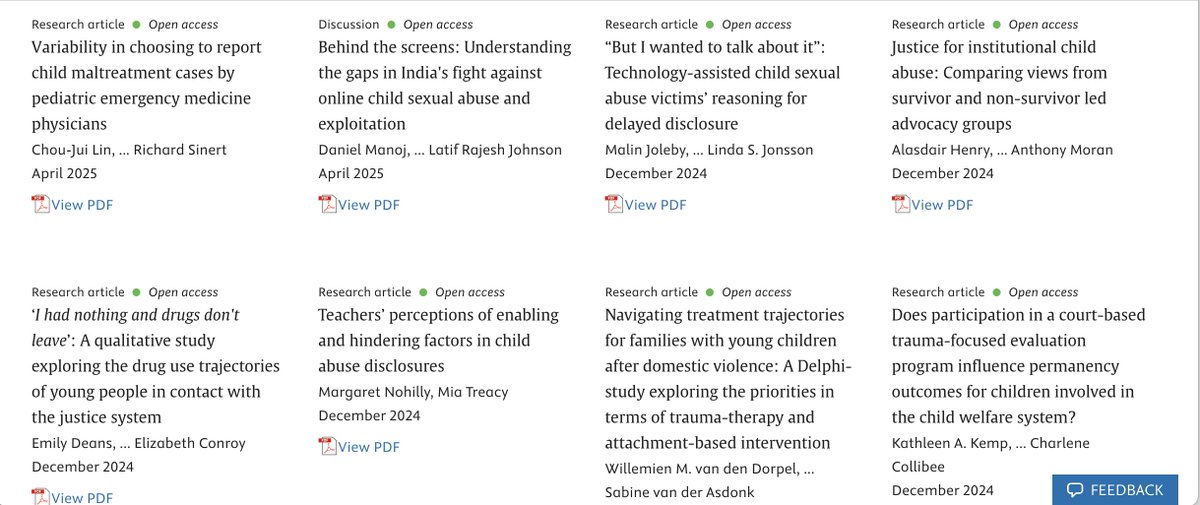 DrWekerle's tweet photo. Check out #new #openaccess #research at Child Protection and Practice journal - great work! https://t.co/ndV9PpIEJM