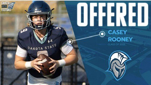 Casey Rooney (@caseyrooney10) on Twitter photo After a great conversation with <a href="/coach_levy/">Coach Levy</a> , I’m blessed to have received an offer from Dakota State. #AGTG #AO1 After a great conversation with <a href="/coach_levy/">Coach Levy</a> , I’m blessed to have received an offer from Dakota State. #AGTG #AO1