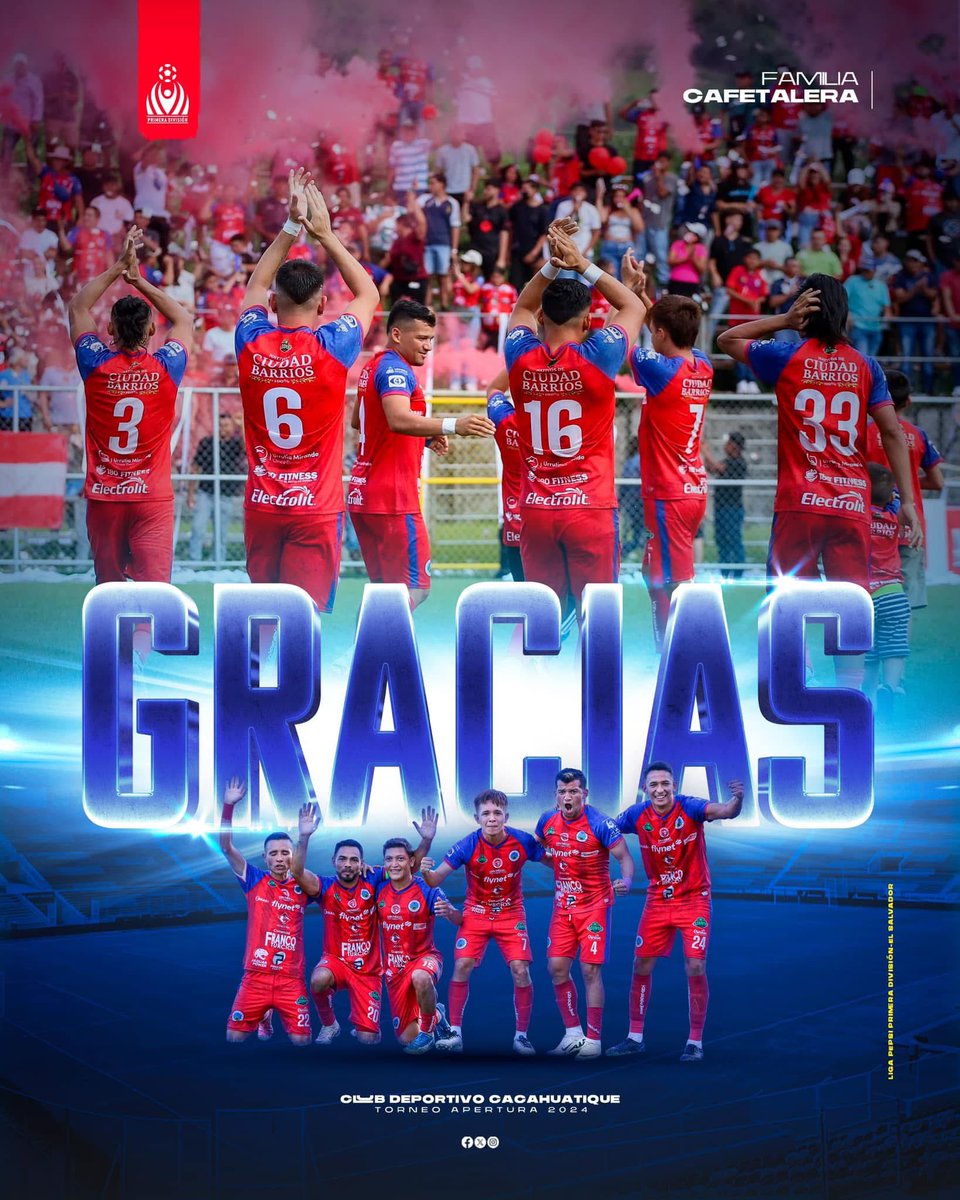 ¡Gracias, familia cafetalera! 🔴🔵

Hoy no fue nuestro día, pero cada paso que dimos lo hicimos con el corazón. Gracias por creer en nosotros, por confiar en este proyecto que comenzó como un sueño y hoy nos llevó a lo más alto. Todo lo que hemos logrado es gracias a ustedes.