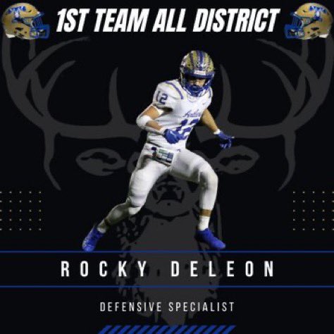 iamrdeleon12's tweet photo. First Team All-District ✅
Playing College Ball…

@DrewColemanSr30 @TFNDFootball @CoachHicksCU @CoachElkinsHSU @CoachFam @CoachJFisc @kjkelley_1 @RussHeidiSLC @CoachMurrayFU @CoachTimYoder @LearnJenna https://t.co/XkpuxxY6Q5