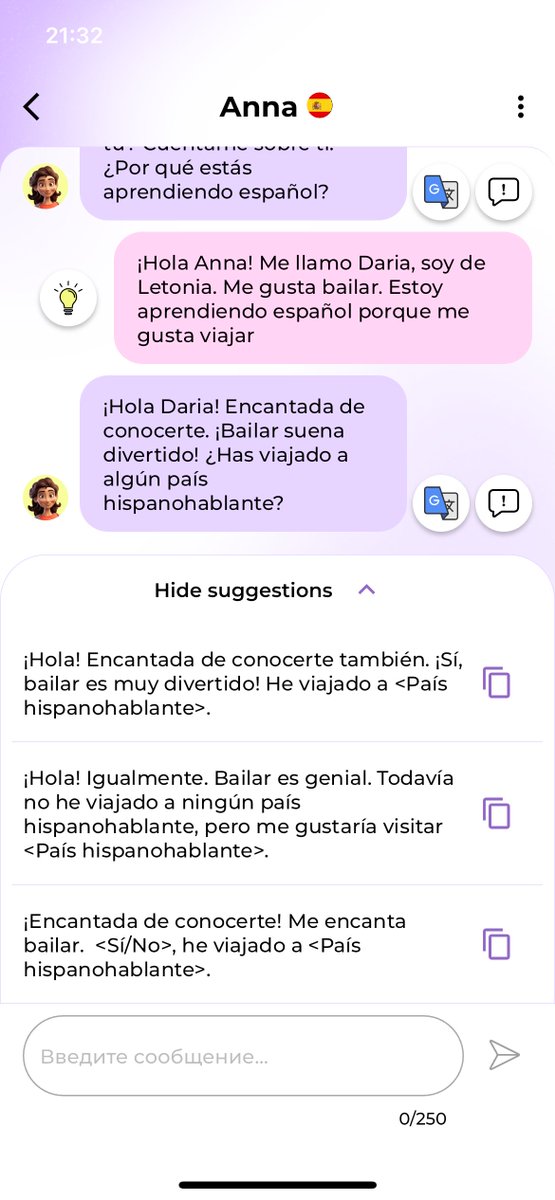 dariadroid's tweet photo. Initially @NativePal  was intended for intermediate language learners, but analytics &amp; actual feedback show that most learners select the beginner level, and it's hard to start chatting right away. So working on showing suggestions that should help break the ice ☺️
#buildinpublic https://t.co/tN8yT3SeuD