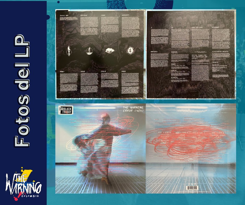 TheWarning_Col's tweet image. Vas al concierto de The Warning? También puedes participar por el LP exclusivo ERROR(404)

@TheWarningBand2 @musictrendscol #TheWarning #Bogota #Concurso