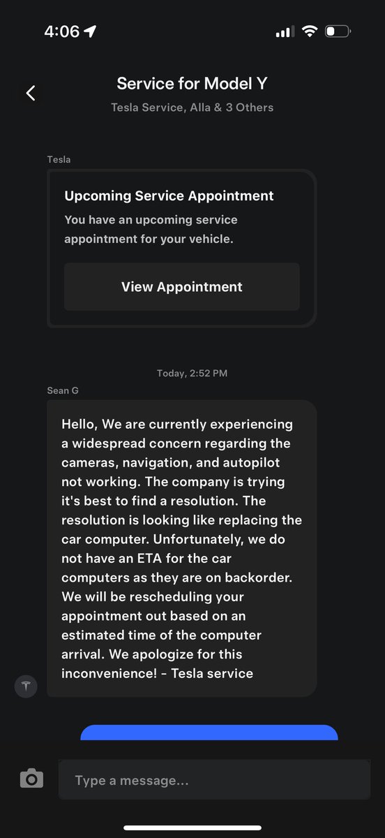 SalsaArt's tweet photo. @ElectrekCo This is happening to me and it’s sad there’s no solution as of now. I’m really mad my brand new Tesla is not delivering what it sold me on https://t.co/ecmfPfftcg