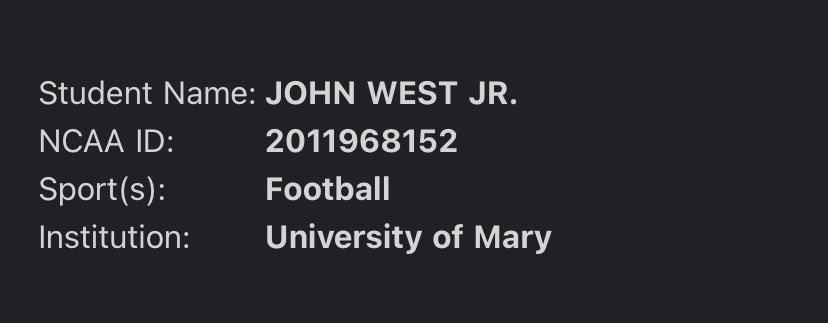With all thanks to the coaches at the University of Mary and the people down in North Dakota I have officially entered the transfer portal with 3 YEARS of ELIGIBILITY. 

John West 
Offensive &amp; Defensive Flex Player 
ATH (DB/Nickel/WR/SR/Returner) 

youtu.be/oToif2282zE?si…