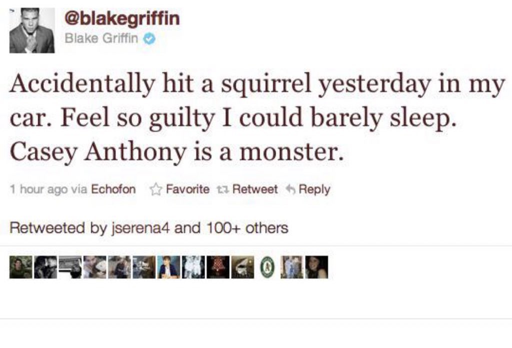 This iconic Blake griffin tweet