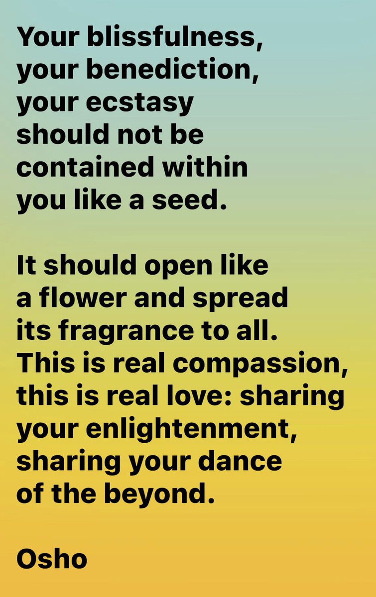 KrisBhattarai's tweet photo. #Osho
#RealCompassion https://t.co/mpeOFMHIxS