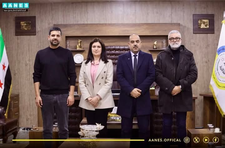 KurdIsrail's tweet photo. 🔴📌In support of the Autonomous Administration...a parliamentary delegation from the Catalonia region visits the Executive Council of the Democratic Autonomous Administration of North and East Syria.
#Autonomous_Administration #Catalonia_Region #SDF #Syria https://t.co/LJxMus2n6U