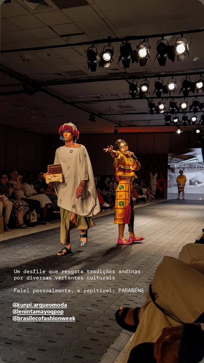 Lenintamayoqpop's tweet image. 🇵🇪 (Q&apos;pop - Quechua Pop) in Brasil 🇧🇷
Orgullosos de representar nuestra cultura a través de cada imagen, compartiendo historia y estilo gracias a la arqueomoda de @Kunpi. ¡El arte y la identidad se encuentran en la pasarela!
#leninqpop #Quechuapop  #brasil #peru #fashionweek