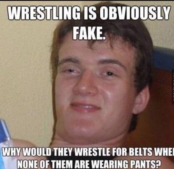I mean #wwe is also fake