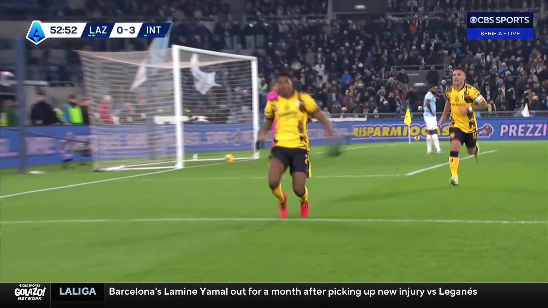 Denzel Dumfries has got hops 🆙Alessandro Bastoni's assist though 💪