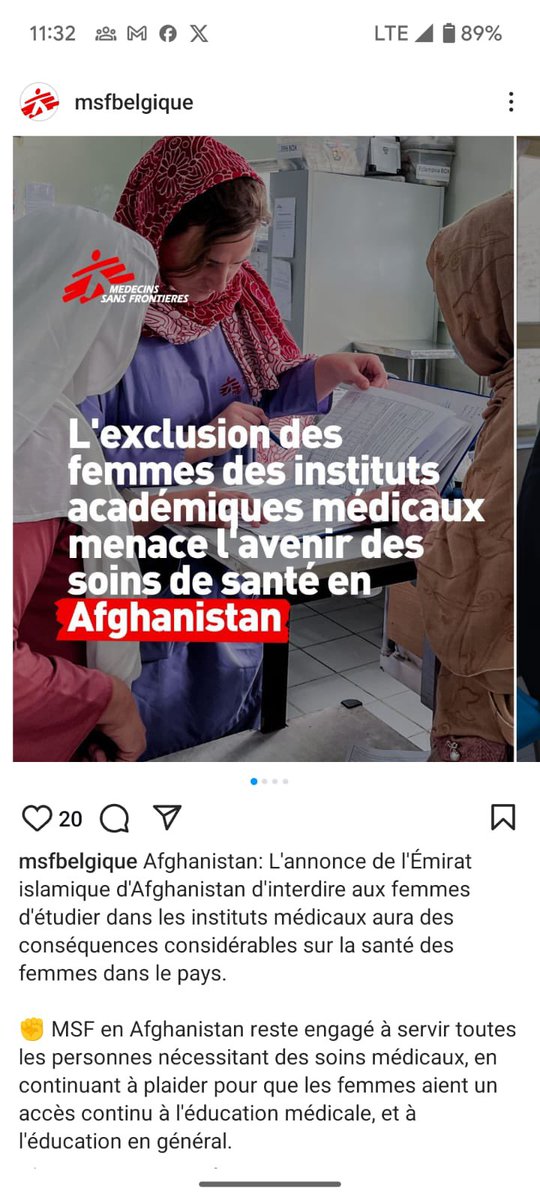KAHallberg's tweet photo. Proud of my daughter, Tania Allekotte (reading, in the photo), a doctor without borders in Afghanistan. MSF is warning against the exclusion of women from careers in medicine in Afghanistan and its consequence for healthcare in that country. https://t.co/nqxE9e8EAY