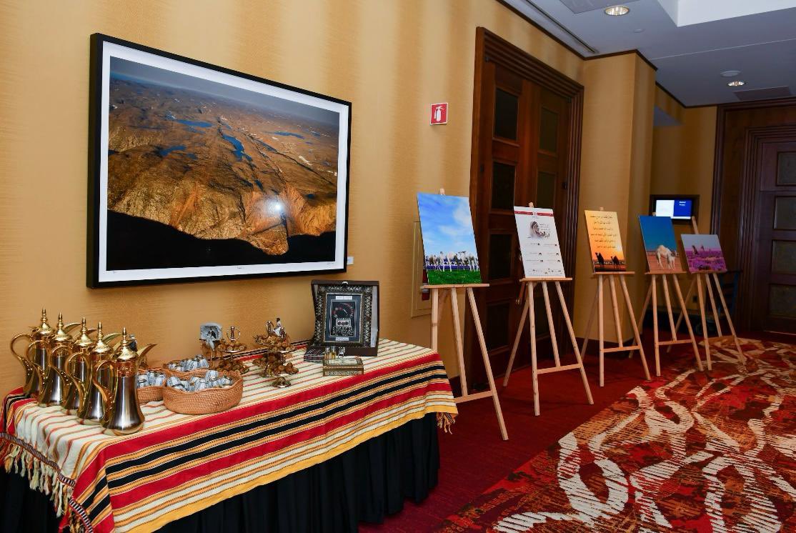 KSAembassyCA's tweet photo. H.E. @amalalmoalimi highlighted the significance of the Camel in Saudi culture, emphasizing its historical, cultural, and economic impact—a timeless symbol of resilience and heritage.
#YearOfTheCamel #Saudiculture #AmbassadorAlmoalimi" https://t.co/oUHJjmr3lT
