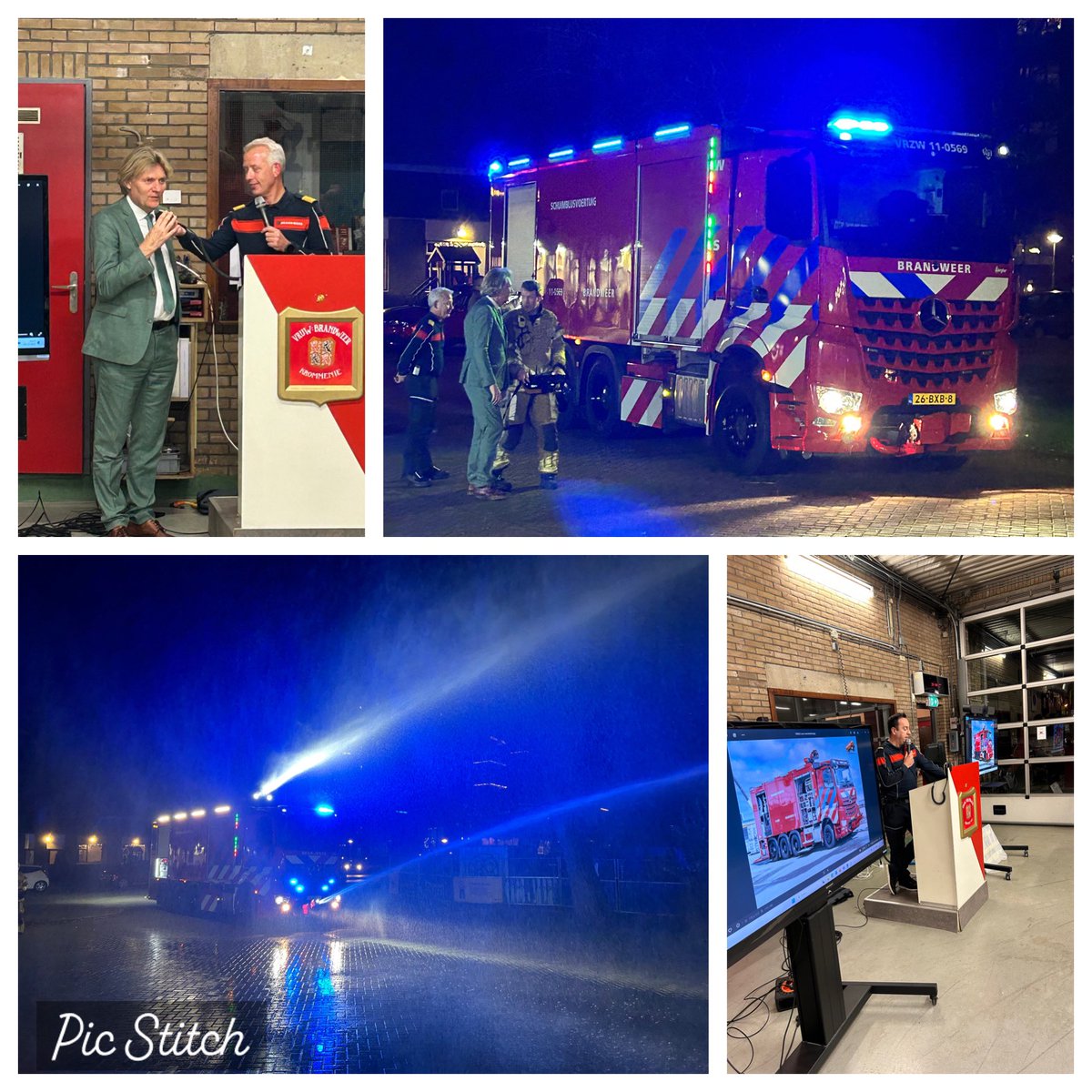 Vanavond is het nieuwe schuimblusvoertuig officieel overgedragen aan de post Krommenie. De burgemeester van de gemeente Zaanstad heeft hiervoor de officiële handeling verricht. <a href="/VrZW/">Veiligheidsregio Zaanstreek-Waterland</a> <a href="/BKrommenie/">Brandweer Krommenie</a> <a href="/GemZaanstad/">Gemeente Zaanstad</a> <a href="/BrandweerZW/">Brandweer Zaanstreek-Waterland</a>